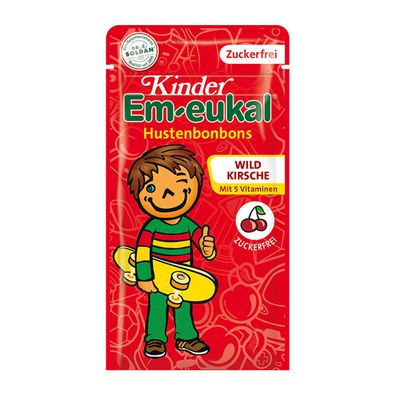 Em eukal Wildkirsche Hustenbonbons mit 5 Vitaminen zuckerfrei 75g