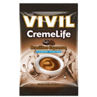 Vivil Creme Life Brasilitos Espresso Lutschbonbons zuckerfrei 110g