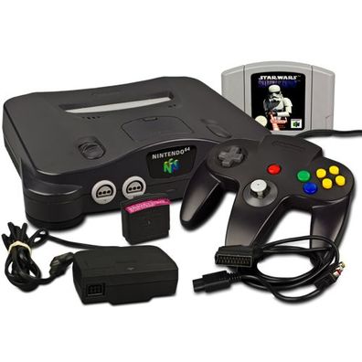 Nintendo 64 - N64 Konsole + Controller + KABEL + STAR WARS Shadows OF THE EMPIRE