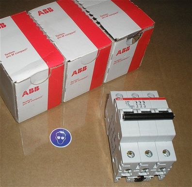 Leitungsschutzschalter LSS Automat C2 A Ampere 3polig ABB S203-C2 4016779609005