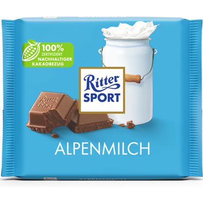 Ritter Sport Alpenmilch mit feiner Alpenmilch Schokolade 100g