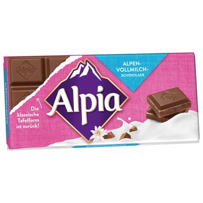 Alpia Alpenvollmilch Tafelschokolade Alpenvollmilchschokolade 100g