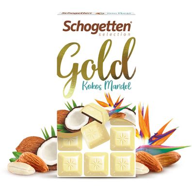 Schogetten Selection Gold Kokos Mandelcreme Waffelstücke 100g