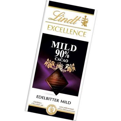 Lindt und Sprüngli mit 90 Prozent Cacao Excellence Edelbitter 100g
