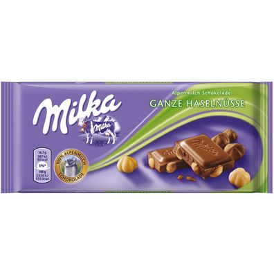 Milka ganze Haselnuss