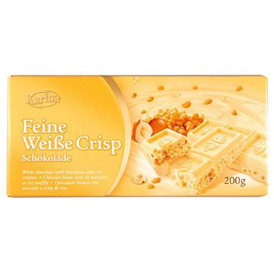 Karina Feine Weiße Schokoladentafel Weiße Schokolade Crisp 200g