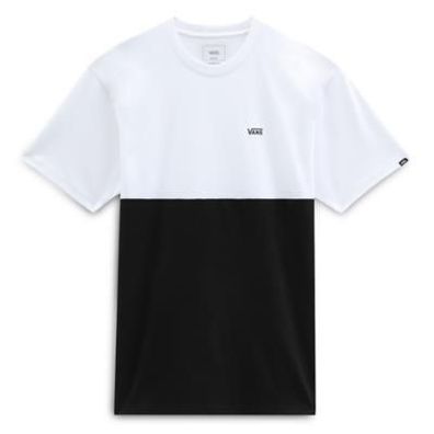 VANS T-Shirt Colorblock Tee Color Block black/ white