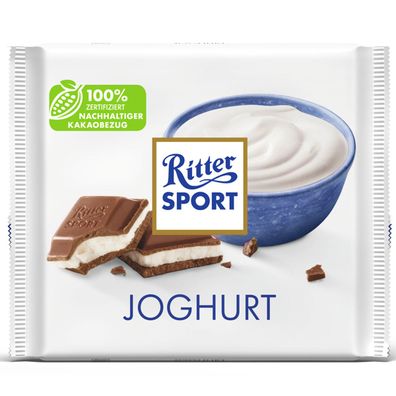 Ritter Sport Joghurt gefüllte Vollmilchschokolade mit Joghurt 250g
