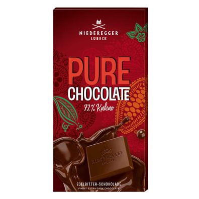 Niederegger Pure Chocolate Edelbitter Schokoladen Tafel 100g