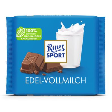 Ritter Sport Alpenmilch Vollmilchschokolade mit zartem Schmelz 250g
