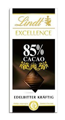 Lindt Excellence Edelbitter 85 Prozent Kakao 4er Packung (4 x 100 g)