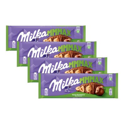 Milka Ganze Haselnüsse Alpenmilch Schokolade XXL Tafel 270g 4er Pack