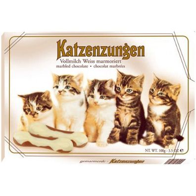 Sarotti Katzenzungen Weiße und Vollmilchschokolade 100g 5er Pack