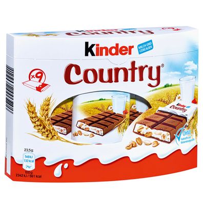 Kinder Country gefüllte Vollmilchschokolade mit Cerealien 211g