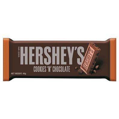 Hersheys Cookies Chocolate Milchschokolade mit Kakaokeks 40g