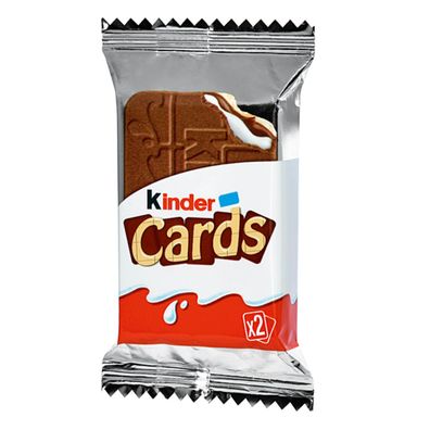 Ferrero Kinder Cards Waffel Spezialität mit Kakaocreme 2er 25g