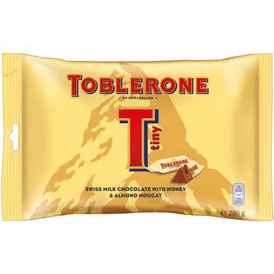 Toblerone Tiny Milk einzeln verpackte mit Honig und Mandel 280g