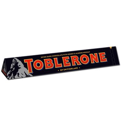 Toblerone Dark dunkler Schokolade mit Honig Mandel Nougat 100g