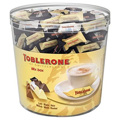 Toblerone Milk Dark White Miniatures Mix Box einzeln verpackt 904g