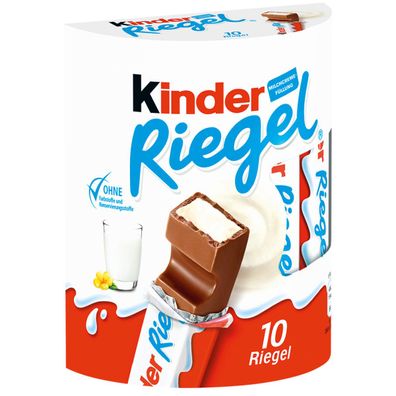 Ferrero Kinder Schoko Riegel mit Vollmilchschokolade 210g 10er Pack