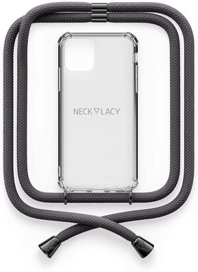 Necklacy Handyhülle zum umhängen für iPhone X/ XS Stormy Gray Gunmetal Neuware