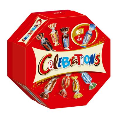 Celebrations Schokoladen Pralinen 8 leckere Sorten Geschenkbox 186g