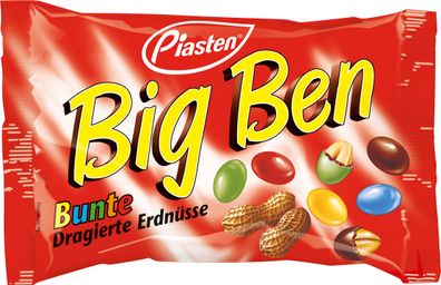 Piasten Big Ben Bunte Peanuts bunte dragierte Erdnüsse