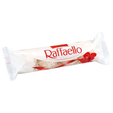 Raffaello 4 Pralinen aus Kokos und Milchreme und ganzer Mandel 40g