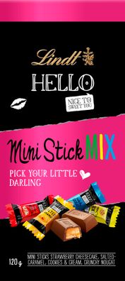 Lindt Hello Mini Stick Mix mit verschiedenen leckeren Sorten 120g