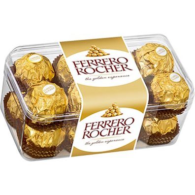 Ferrero Rocher 16 Stück in der Packung Nuss Pralinen Spezialität 200g