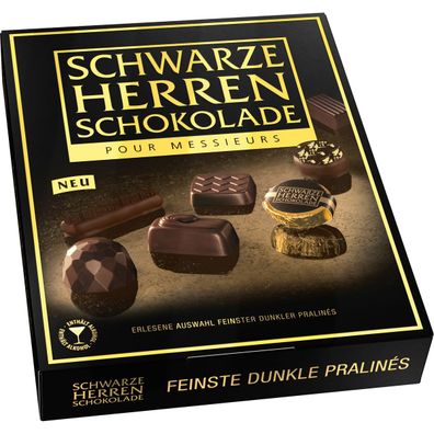 Sarotti Schwarze Herren Schokolade Edelbitter dunkle Pralinen 124g