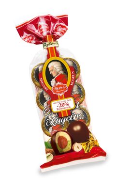 Mozart Kugeln mit allerfeinster Alpenmilch Schokolade 160g