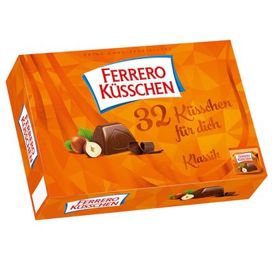Ferrero Küsschen Klassik mit 32 einzeln verpackten Pralinen 284g