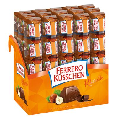 Ferrero Küsschen Nusspralinen mit Halbbitterschokolade 15er Pack