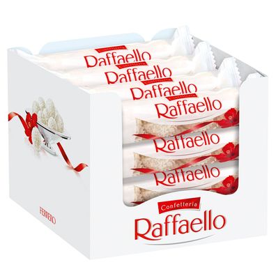 Raffaello Thekendisplay 4 Pralinen aus Kokos und Milchreme 16er Pack