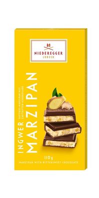 Niederegger Marzipan Tafel Ingwer Zartbitter Schokolade 110g