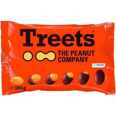 Treets Peanuts Erdnüsse im Schokoladenmantel knackig geröstet 185g