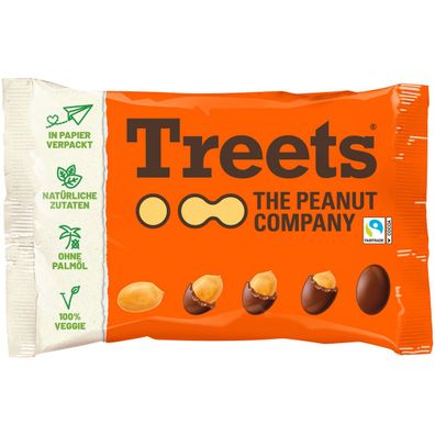 Treets Peanuts Erdnüsse im Schokoladenmantel geröstet knackig 185g
