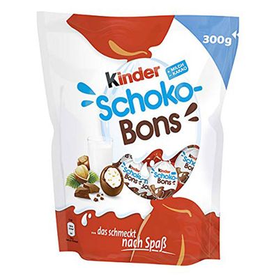 Kinder Schoko Bons einzeln gewickelte Vollmilchschokoladen Bons 300g
