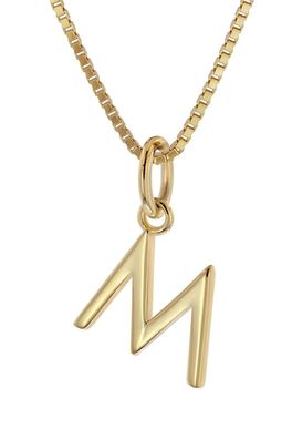 trendor Schmuck Damen-Kette mit Buchstabe M Anhänger Gold auf Silber 925 15255-M