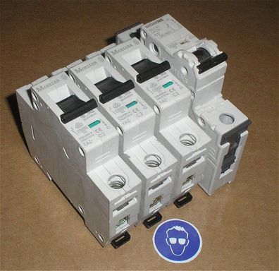 3x Leitungsschutzschalter LS Automat Sicherung C2 A Ampere Moeller 1x Siemens