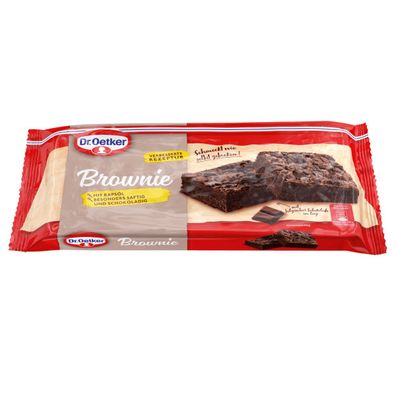 Dr. Oetker Brownie Dunkler Rührkuchen mit Schokoladenstückchen 300g