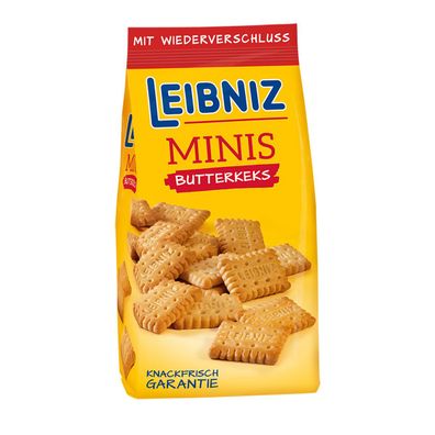 Leibniz Minis Butterkeks mit Wiederverschluss Knackfrisch 150g