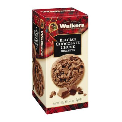 Walkers Belgian Chocolate Chunk 150g