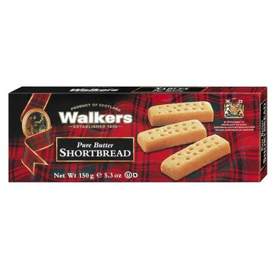 Walkers Pure Butter Shortbread Fingers schottisches Gebäck 150g
