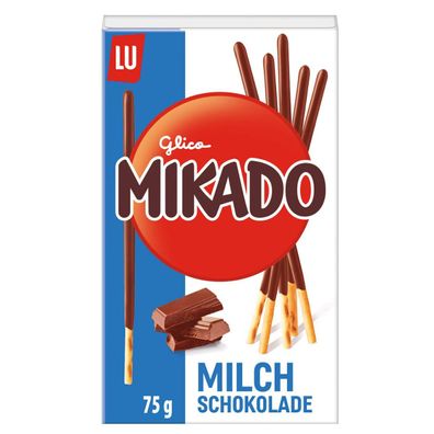 Mikado Milchschokolade knuspriger Keks überzogen mit Schokolade 75g
