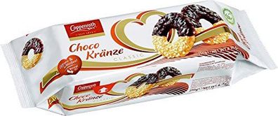 Coppenrath Classic Choco Kränze Zuckerbestreutes Mürbegebäck mit Schokolade 250g