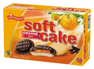 Griesson Soft Cake Orange mit Fruchtfüllung aus Orangensaft 300g