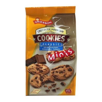 Griesson Chocolate Mountain Cookies Classic Minis 125g 4er Pack
