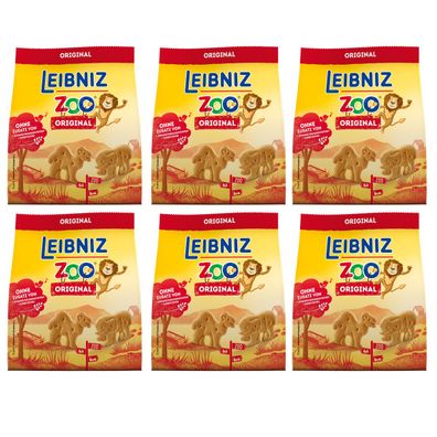 Leibniz knackfrischer Mini Butterkeks Zoo Original 125g 6er Pack